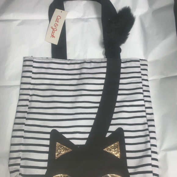 🆕 CAT & JACK CAT TOTE BAG - Picture 2 of 6